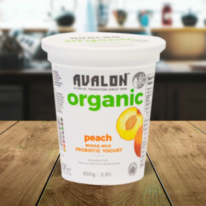 Organic Peach Yogurt 650g